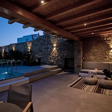 Вилла Mykonian Luxury 4 Bd Filyra W Private Pool